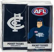 AFL Carlton Mascot Pocket Tissues (Pack of 4)