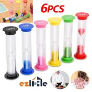 6x Transparent Sandtimer Sand Hourglass Timer SET-30Second 30s/1/2/3/5/10Min
