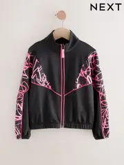 Multi Pink Heart Sports Zip Through Jacket (3-16yrs) (F02004) | $48 - $61
