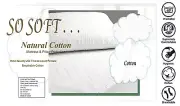 Double size100% Cotton Cover 200GSM Fill Fully Fitted Quilted Mattress Protector