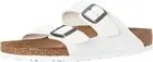 New in-Box Birkenstock Arizona Birko Flor Regular Vegan White - Select Size