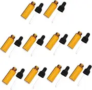DECOMELODY 10Pcs Glass Dropper Bottles Essential Oil Storage Leakproof Dispenser for DIY Perfumes Aromatherapy and Travel Use Durable and Practical Design
