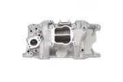 Edelbrock Intake Manifold Performer Dual Plane Aluminium Natural Square/Spread Bore Non-EGR Mopar SB Each EB2176