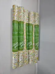Vintage Kwik Kover Self Adhesive Floral Pattern 253-4 Surface Covering 5 Rolls