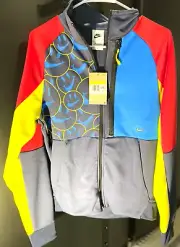 Nike Multicolored Full Zip Mens Jacket Smiley Face Sz S