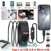 8 LED USB Snake Endoscope Borescope Inspection Camera Scope for Android Type C