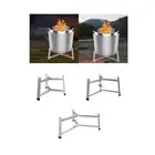 Firepit Stand Shelf Fireplace Tools Camping Firepit Accessory Stainless Steel