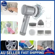 1X Rechargeable Spin Scrubber Electric Turbo Scrub Cleaning Brush Cordless Kit