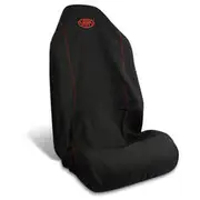 SAAS Seat Cover Throwover Black with Saas Red Logo Large