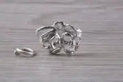 Pantomime Masks Charm Made From Solid Sterling Silver