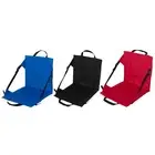 Folding Beach Chair Floor Resistant Simple with Back Support Ground Chair