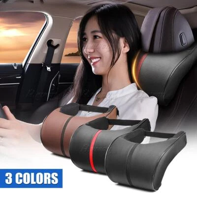 Car Seat Headrest Pillow Pad Memory Foam Pillow Head Neck Rest Support Cushion