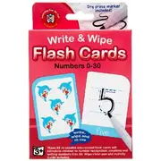 Learning Can Be Fun Write & Wipe Numbers 0-30 Flashcards