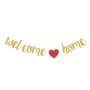 Welcome Home Banner Party Decorations Sign Family Baby Shower Supplies