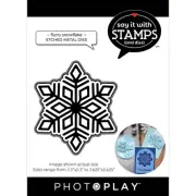 PhotoPlay Say It With Stamps Shape/Shadow Die-Flurry Snowflake
