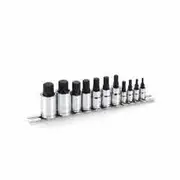 TTI 11 Piece 1/4" 3/8" 1/2" Drive Short Spline Socket Rail M3-M18