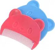 SHOWERORO 2pcs Comb Newborn Comb Grooming Kit Cute Hair Combs Fine Hair Combs Cradle Cap Comb for Babies Comb Boy Comb Combs for Hair Bassinets Plastic