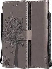 [LEMORRY] Case for Motorola Edge 30 Fusion, Premium PU Leather Wallet Case for Motorola Edge 30 Fusion Protective Card Slot Pocket Stand Case, Folio Book Cover for Motorola Edge 30 Fusion, Gray