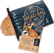 Think4earth – Bread Bag - Reusable freezer bread bag for homemade bread maker gift giving - Bread Container for Sourdough Loafs Storage, Large Bread Bags for Homemade Bread with Double Lining