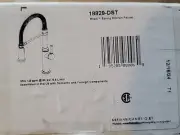 Delta 18829-DST Rhett Pre-Rinse Pro Style Pull-out Kitchen Faucet Chrome NEW