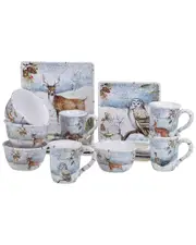 Certified International Winter's Lodge 16pc Dinnerware Set