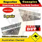 Aluminium Toolbox Under Tray Body 750 258 Underbody Pair Ute Undertray R+L