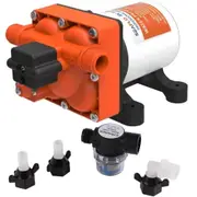 55Psi Pressure 12V Water Pump 11.3Lpm For Rv Boat Camper Trailer Boat Plumbing
