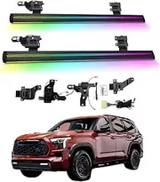 BJOHQ Electric Running Boards Compatible for Toyota Sequoia 2024-2025 with Light, SUV, Off-Road & Pickup Trucks - Retractable Truck Steps & Nerf Bars