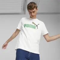 在飛比找momo購物網優惠-【PUMA】上衣 男款 女款 短袖上衣 運動 歐規 白 62