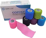 Self Adherent Cohesive Wrap Bandages Non-Woven Bandage rolls 6 Count 5cm*4.5m(D6colors)
