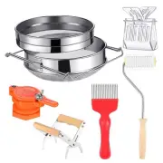 Honey Harvesting Beekeeping Tool Set Sieve Honey Strainer, Frame Grip,2727