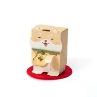 在飛比找蝦皮購物優惠-紙模型【按壓動物玩偶】柴犬DIY 材料包 紙風景 紙雕 動物