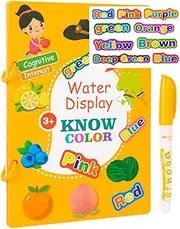 Water Coloring Books, Water Coloring Magic Painting Book, Reusable Water Pen Coloring Books for 3+ Years Preschool Boys, Girls, Toddler, Kids