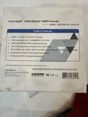 J-Tech Digital® 150M HDBaseT 1080P Extender Model: Jtech/HDT 150 Bi-Dir IR