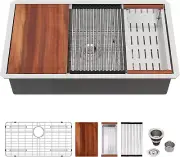 30 in Undermount Kitchen Sink - 30X19 Inch Stainless Steel Undermount Kitchen Si