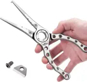 Saltwater Fishing Pliers X190 Multitool Lures Hook Remover Line Cutter Split