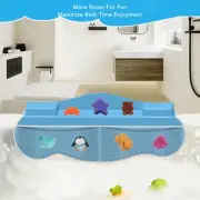 HG Bathtub Guard With Double Sided Mesh Pockets Bath Tub Shelf Toy