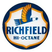 Single Richfield Hi-Octane 13.5" Gas Pump Lens (G171)