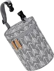 SECFOU Food Bottle Carrier Insulated Bottle Bag Breastmilk Cooler Portable Cut Puncture Resistant Leak-Proof Lining Stroller Handle