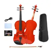 Violin 4/4 4 string Electric Acoustic Violin Spruce Maple Ebony Wood with bow