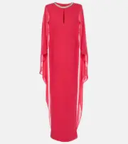 [Roland Mouret] Roland Mouret Embellished silk chiffon gown AU 12 red
