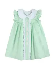 Lil Cactus Seersucker Easter Bunny Ruffle Dress