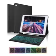 7-Colour Backlit Bluetooth Keyboard Case - For iPad 5/6th gen / Air1 / Air2 / Pro 9.7