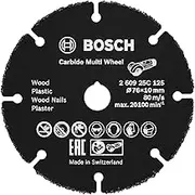 Bosch Professional Tungsten Carbide Multi Wheel Cutting Disc (for Wood, Plastic, plasterboard, Copper Pipe, Ø 76 mm, bore Ø 10 mm, Angle Grinder Accessories)