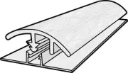 COREtec CR502-RD7CT 94" x 2" Vinyl Floating or Glue Down Reducer - Sunlit Pine