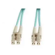 25M Om4 Multimode Fibre Optic Patch Cable Aqua