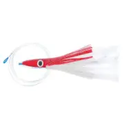 H2O Pro Ahi Grass Skirt Tuna Lure Rigged Red/White