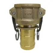 Dixon 75mm Brass Standard BSP Cam & Groove Type C Coupler x Hose Shank