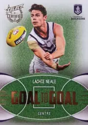 2017 AFL Select CERTIFIED - GOAL to GOAL (GG28) - Lachie NEALE #033 Dockers