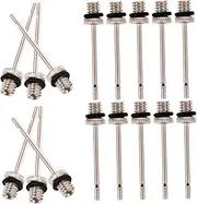 Yardwe Ball Inflator Needle Set 15pcs Includes Football Pump Valve Needle for Tire Pumps